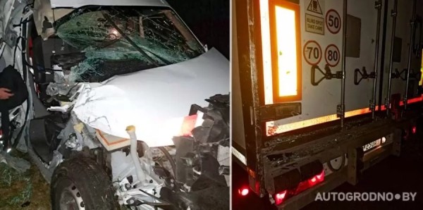 В семейный экипаж белорусских дальнобойщиков жестко врезался француз под Парижем В семейный экипаж белорусских дальнобойщиков жестко врезался француз под Парижем